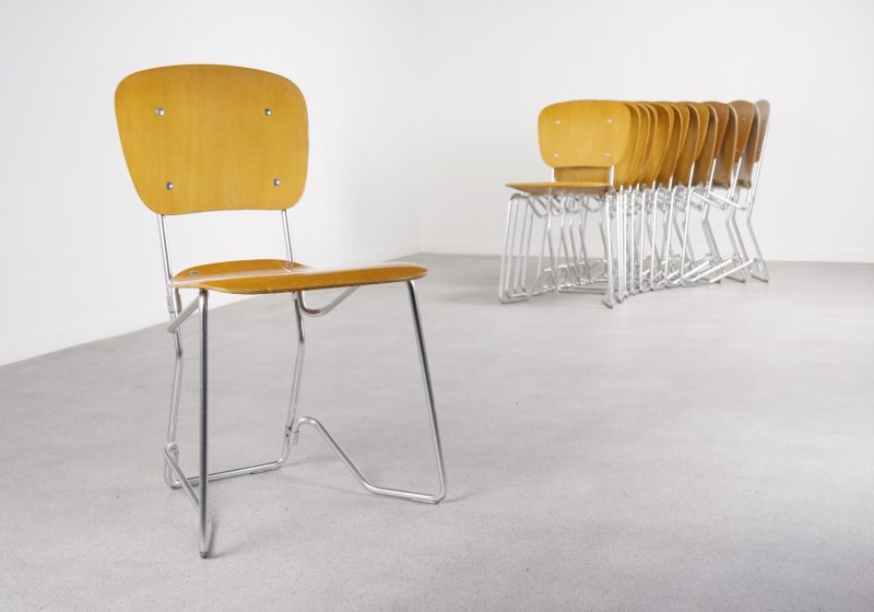 Armin Wirth - Aluflex stacking chairs 1