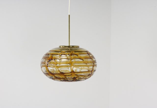 Amber glass - Doria hanging lamp 1