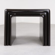 Brown Peter Ghyczy nesting tables - Horn collection 3