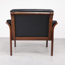 Danish design - leather lounge chair 4