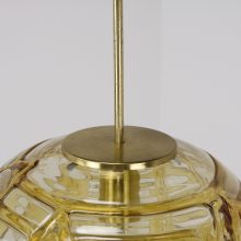 Doria - Amber glass hanging lamp 2