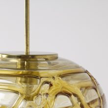 Doria - Amber glass hanging lamp 3