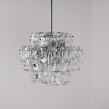 Large glass Kinkeldey chandelier 1