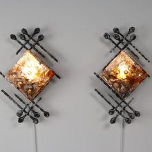 Square - not by Tom Ahlström & not by Hans Ehrlich – Brutalist wall lamps 6