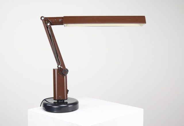 Brown - Tom Ahlström & Hans Ehrlich - Fagerfulst vintage mid century desk lamp 1