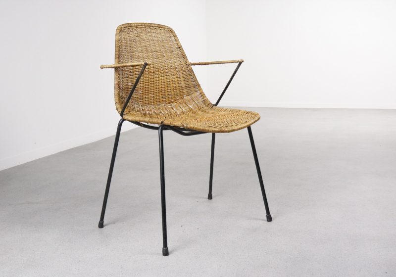 Gian Franco Legler - mid century Basket chair 7