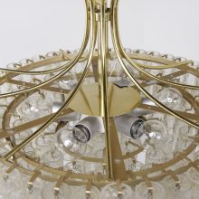 Large Monumental Doria Leuchten vintage mid century chandelier kroonluchter 4