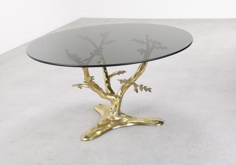 Willy Daro style - Brass sculpture - Hollywood regency coffee table 1