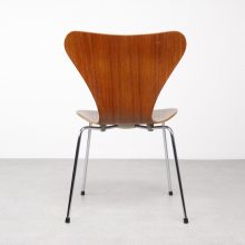 Arne Jacobsen - Fritz Hansen 3107 Series 7 teak dining chairs - vintage eetkamerstoelen 5