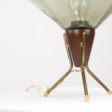 Louis Kalff - Philips mid century brass tripod desk lamp - vintage design bureaulamp 3