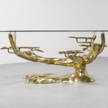 Willy Daro - Bonzai mid century brass gold plated coffee table - vintage salontafel 3