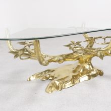 Willy Daro - Bonzai mid century brass gold plated coffee table - vintage salontafel 4