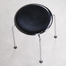 Arne Jacobsen - Fritz Hansen mid century danish Dot stool - vintage design deense kruk 5