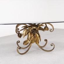 Hans Kögl - mid century gilded metal coffee table - vintage design hollywood regency hans kogl salontafel 2