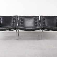 Martin Visser - \\'t Spectrum - Osaka 3 : BZ12 mid century dutch design leather sofa - vintage leren bank 2