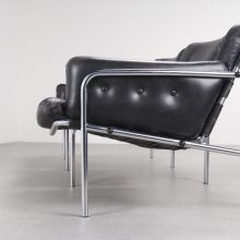 Martin Visser - \\'t Spectrum - Osaka 3 : BZ12 mid century dutch design leather sofa - vintage leren bank 3