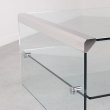 Pierangelo Gallotti & Radice - mid century glass Italian coffee table - vintage glazen salontafel 2