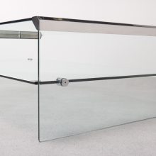 Pierangelo Gallotti & Radice - mid century glass Italian coffee table - vintage glazen salontafel 6