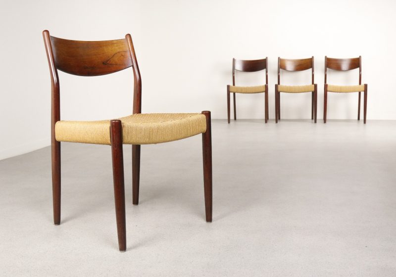 Vintage design Pastoe eetkamerstoelen - 1950s 1960s - Mid century dutch dining chairs 1