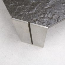 Brutalist fossil slate coffee table - Mid century - Vintage design salontafel 3