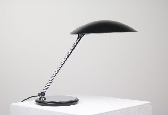 Mid century French table desk lamp - Flying sauser - Vintage design bureaulamp 1