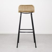 Rohe Noordwolde - Dirk van Sliedregt mid century wicker bar stools - Vintage design barkrukken 4