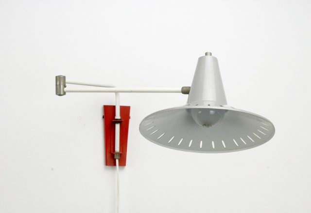 J Hoogervorst - Anvia almelo - Mid century panama head wall lamp dutch design - Vintage design wandlamp 1