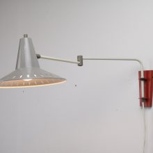 J Hoogervorst - Anvia almelo - Mid century panama head wall lamp dutch design - Vintage design wandlamp 6