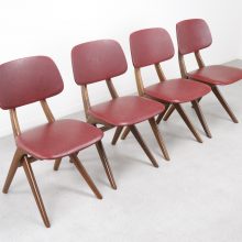 Louis van Teeffelen Webe - mid century dutch design dining chairs - vintage jaren 50 60 eetkamerstoelen 6