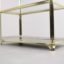 Mauro Lipparini - Mid century Italian design solid brass console side table Hollywood Regency- vintage design italiaanse massief messing console tafel 5