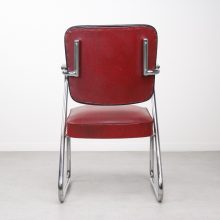 Paul Schuitema - Fana Metal - Mid century tubular arm desk chair 1950s - Vintage design bureaustoel 5