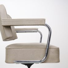 Paul Schuitema style - 1930s - Mid century tubular swivel barber chair - vintage design kapperstoel 6