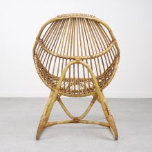 Rohe Noordwolde - Mid century dutch design rattan lounge chairs - vintage jaren 50 60 rotan fauteuils 5