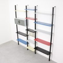 Coen de Vries - Devo - Mid century Duth design metal wall unit with shelves - Vintage design wandmeubel wandsysteem 1950s 1960s 7