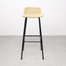 Dirk van Sliedregt - Rohe Noordwolde - mid century Dutch design wicker bar stools - Vintage design rieten barkrukken 2