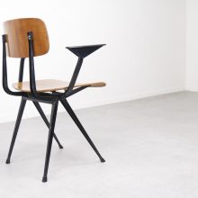 Friso Kramer - 1st edition \' Result \' Ahrend de Cirkel - Mid century Dutch design dining chair - Vintage industrieel design eetkamerstoel 6