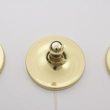 Honsel Leuchten - Mid centuy German brass wall lamps scones - Vintage design messing wandlampen 3