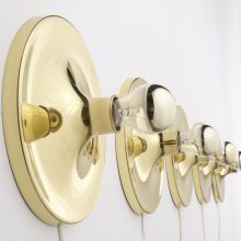 Honsel Leuchten - Mid centuy German brass wall lamps scones - Vintage design messing wandlampen 4