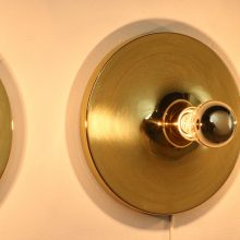 Honsel Leuchten - Mid centuy German brass wall lamps scones - Vintage design messing wandlampen 6