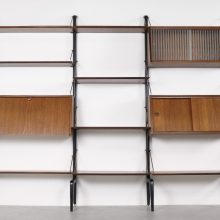 Louis van Teeffelen - Wébé mid century free standing Dutch design wall unit writing desk - Vintage design wandmeubel wandsysteem 1