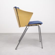 Vico Magistretti - VM3 - Fritz hansen plywood dinner office chairs 1990s - vintage design stapelstoelen 3