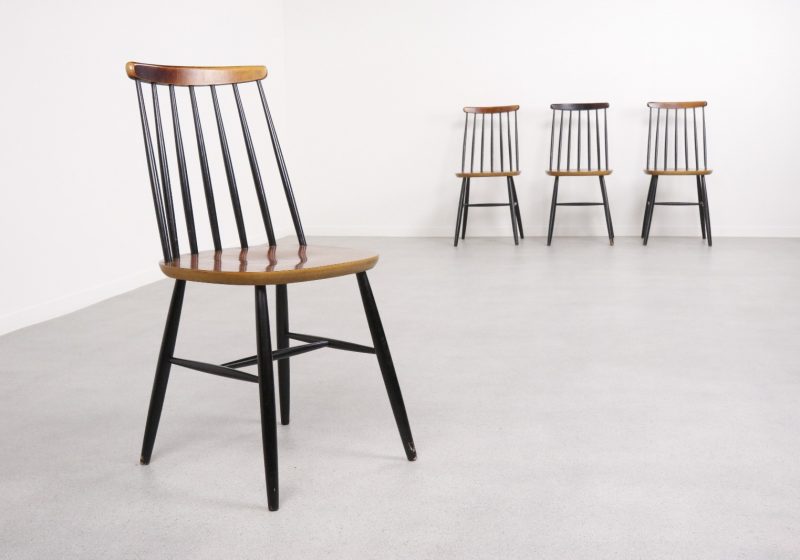 Ilmari Tapiovaara - Mid century Danish Finnish dining chairs - Vintage Deens Fins design eetkamerstoelen 1960s 1