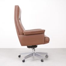 De Sede - DS 35 Executive directional swivel office desk chair - Mid century Swiss cognac leather - Vintage design bureaustoel 1960s 3