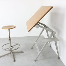 Friso Kramer & Wim Rietveld - Reply drawing board drafting table - Ahrend de Cirkel - Mid century Dutch industrial design 1960s - Vintage industriele Tekentafel 7