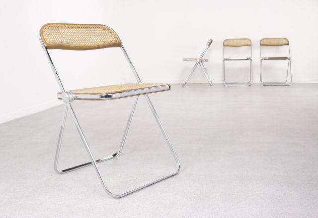 Giancarlo Piretti - Castelli Plia folding : dining chairs 1960s - Mid century Italian design - Vintage Italiaans design klapstoel eetkamerstoelen 1