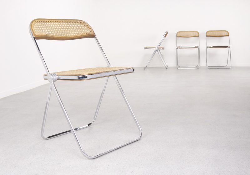 Giancarlo Piretti - Castelli Plia folding : dining chairs 1960s - Mid century Italian design - Vintage Italiaans design klapstoel eetkamerstoelen 1