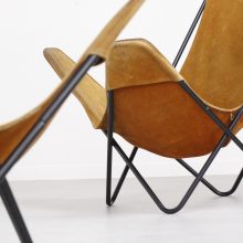 Jorge Ferrari Hardoy - Original pair of Butterfly lounge chairs - Knoll International USA - Mid century - Vintage design fauteuil 1970s 7
