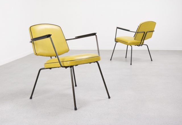 Rudolf Wolf - Elsrijk Model 5003 Lounge chairs - Mid century Dutch minimalist design - Vintage design fauteuils 1950s 1