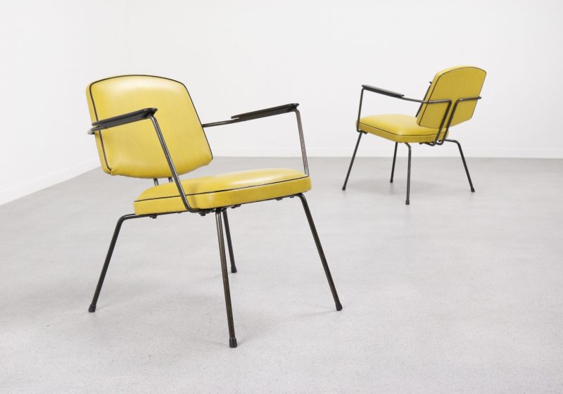 Rudolf Wolf - Elsrijk Model 5003 Lounge chairs - Mid century Dutch minimalist design - Vintage design fauteuils 1950s 1