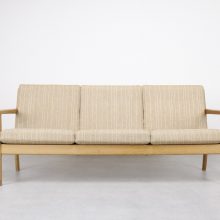 Hans J Wegner - Oak 3 seater sofa model GE-265:3 Getama - Mid century Danish seating group - Vintage Deens design 3 zits bank 2